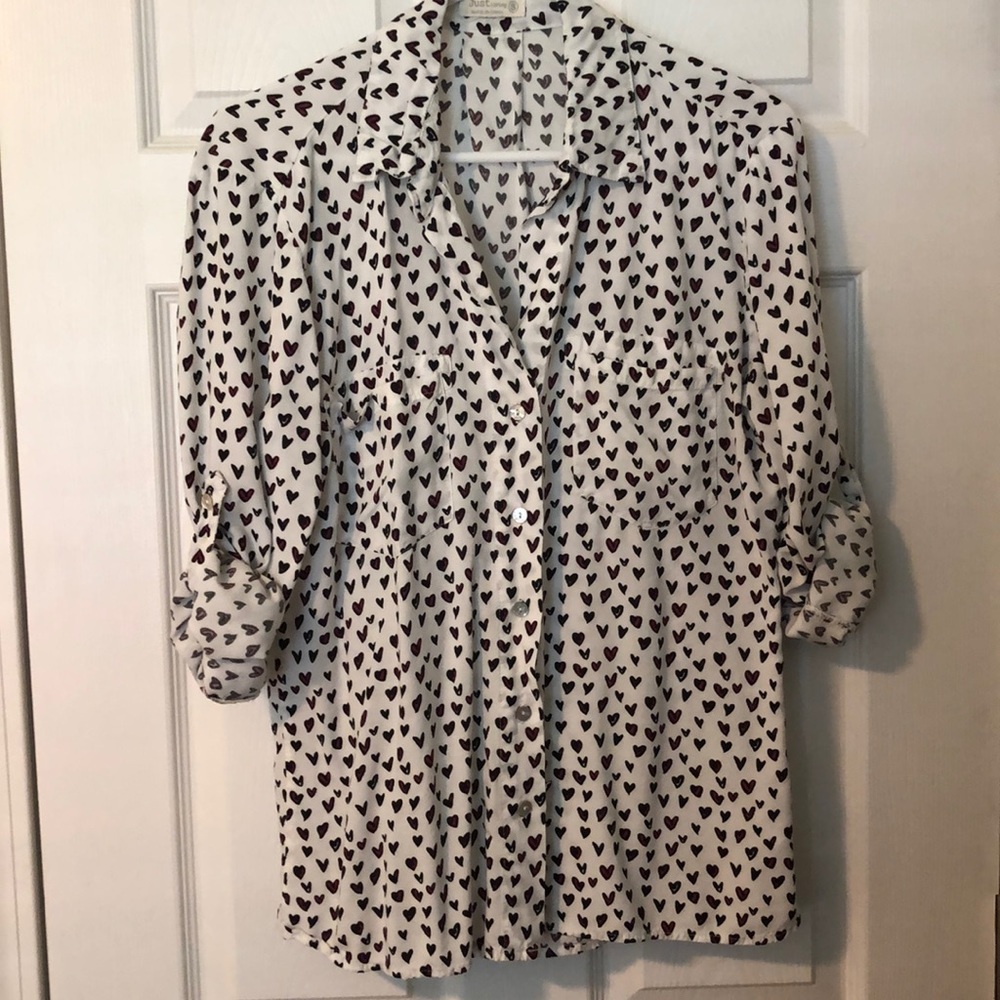 Just living Hearts shirt